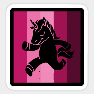 Running Unicorn Sticker